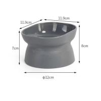 Tazón de Agua para Mascotas Doble Cara Cuello Protector Oblicuo para Perros y Gatos Alto - details 2