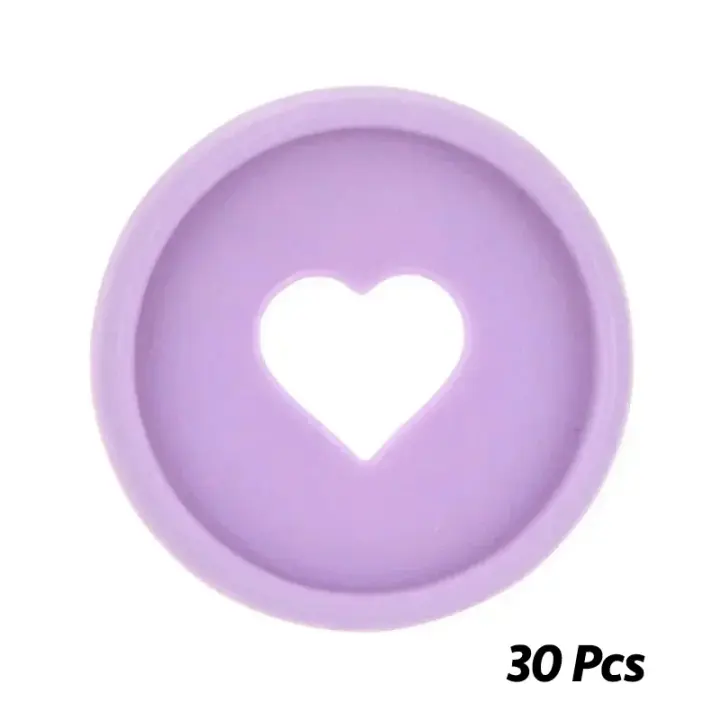 Hebilla de encuadernación con agujero De Seta, discos de disco de corazón de amor de 24mm, anillo adecuado para hojas sueltas, Bloc de notas, planificador, diario, Libro de Negocios - 1