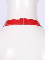Sujetador Sexy de copas abiertas para mujer, sujetador con pezones expuestos, aspecto húmedo, charol, cuello Halter, Top con espalda al aire, lencería erótica, ropa de dormir - details 19