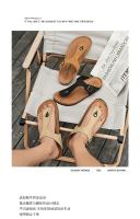 Zapatillas para hombre, zapatos informales de verano para la playa al aire libre, sandalias para caminar, cómodas, ligeras, de lujo, de diseñador, de cuero, a la moda - details 1