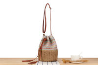 2025 nueva bomba cinturón bolsa de cubo bolsa de hombro bolsa tejida bolsa de playa de verano bolsa tejida empalme bolsa de rayas - details 9