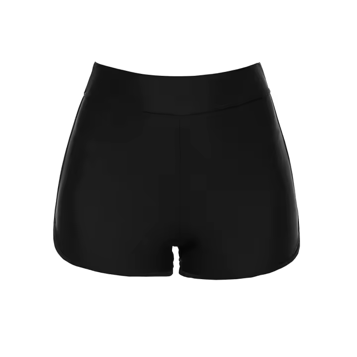 Traje de baño de cintura alta para mujer, Tankini, parte inferior de Bikini, pantalones cortos, moda conservadora - 1