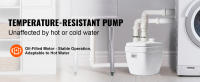 Bomba de Lavadero Utility SucceBuy 250W, 230-Volt, Flujo de 6600 LPH, Cabeza de 18 pies, Motor de Cobre, Blanco Potencia de Alta Resistencia para Lavadero de Utilidad/Laundry Sink - details 0