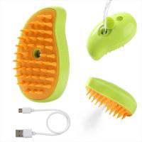 Cepillo de depilación para mascotas, Cepillo de masaje eléctrico con pulverizador para gatos y perros - details 7