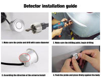 Radar de aparcamiento para coche, Kit de Sensor de aparcamiento Universal de 12V y 22mm, 4 sensores, zumbador, Radar de respaldo inverso, indicador de alerta de sonido, sistema de sonda - details 3