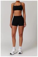 Sujetador de Yoga suave con espalda de belleza para mujer, entrenamiento de gimnasio, deportes de secado rápido, Top elástico con doble hombro y cuello, ropa interior para correr y Fitness al aire libre - details 21