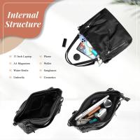 Bolso de Hombro para Mujer, Bandolera de Cuero PU, informal, Gran Capacidad - details 4