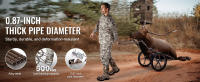 SucceBuy Deer Cart - Transportador de juegos plegable con capacidad de 500 libras. Rueda de goma grande de 17" y mango ergonómico. Resistente - details 0