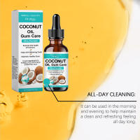 Enjuague bucal con aceite de coco, frescura a base de hierbas, limpieza del aliento, manchas, cuidado diario de los dientes - details 6