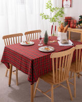 Mantel de Mesa de Cuadros a Cuadros con Borla Cubierta de Mesa sin Arrugas Lavable para Navidad, Fiestas y Año Nuevo - details 13