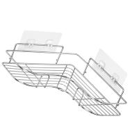 Estante de ducha de esquina, organizador de estantes de ducha con pegatinas de doble broca de 2 piezas para baño, dormitorio y cocina - details 3