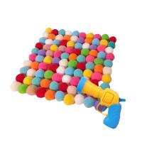Juguetes para gatos, juguete interactivo de entrenamiento de lanzamiento para mascotas, gatitos, Mini juegos creativos de pistola de tiro, pelota de peluche elástica, suministros para mascotas - details 2