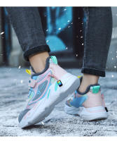 Zapatillas de deporte cálidas de invierno para niños, zapatos antideslizantes de cuero para niñas, zapatos casuales para caminar, zapatos deportivos para correr, zapatos de algodón para niños - details 15