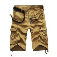 Pantalones cortos de algodón informales de camuflaje para hombre, ropa de marca, cómodos, sin cinturón, verano - details 2