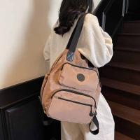 Mochila deportiva de nailon de estilo coreano, bolso de hombro de viaje de nailon de gran capacidad, bolso de mano de Color sólido, bolso de Fitness para ordenador - details 16