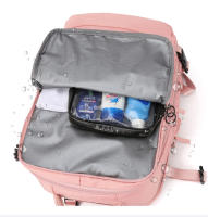 Bolsa de gimnasio USB de 17 pulgadas para mujer, mochila seca y húmeda, mochila de nailon para mujer, bolso de hombro para estudiante, mochila escolar para computadora portátil - details 10