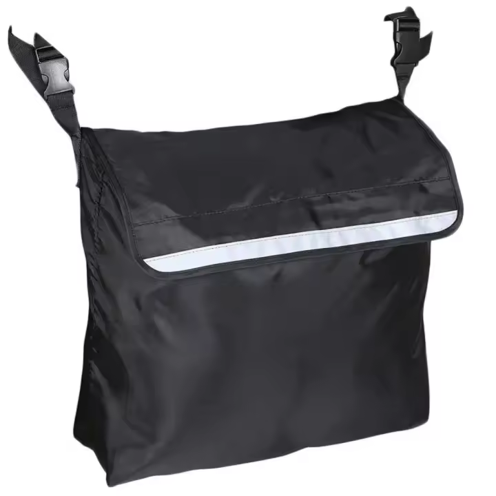 Mochara portátil para Silla de ruedasCon Banda Reflectantto, Correa de hombro ajustable, Bolsa de almacenamiento para caminar, Ahorrar de Espacio, Gran capacidad - 1