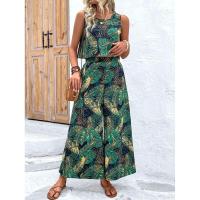 Conjunto de dos piezas con estampado floral para mujer, verano 2025 - details 2