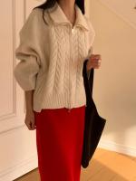 Suéter De Mujer, suéteres De invierno para Mujer, cárdigan Traf, tejido grande para Mujer, Ropa De abrigo De punto holgada De manga larga, Ropa De Mujer - details 28