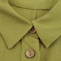 Vestido holgado sin mangas con cinturón y botones sencillos, estilo casual, novedad de verano 2025, ropa de mujer - details 4