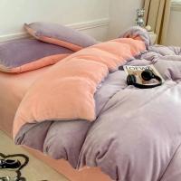 Funda de Edredón de Terciopelo Suave Sin Fundas de Almohada Color Sólido Cubierta de Edredón Cálida para Invierno Espesada Tamaño 150x200/220x240cm - details 16