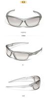 Gafas de Sol Plateadas Y2K Estilo Vintage para Hombres y Mujeres Lentes Deportivas para Ciclismo al Aire Libre Aestética de los Anos 2000 - details 3