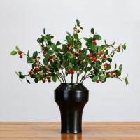 Ramas artificiales de frambuesa de tacto Real, simulación de plástico elegante, frutas de arándano, ramas de bayas artificiales hechas a mano - details 2