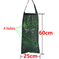 Macetero colgante de fresa, bolsas para macetero de tomate de jardín al revés, bolsas colgantes para cultivo de plantas de fresa, mango colgante resistente, tela de aireación engrosada para tomates, pimientos picantes y verduras - details 2