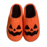Fantasma de Halloween Algodón cálido Antideslizante Fondo grueso Zapatillas de felpa para el hogar - details 1