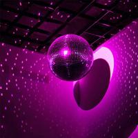 Bola de discoteca de espejo con anillo colgante para fiesta con efecto de luz, decoración del hogar, escenario de Club, 8 pulgadas - details 4
