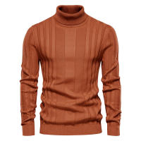 Suéter de punto informal de cuello alto para hombre, camisa de fondo cálida, Jersey versátil de moda, Color sólido, otoño e invierno, nuevo - details 5