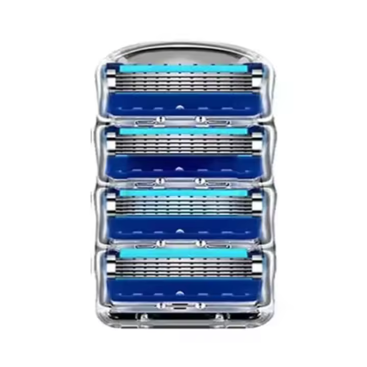 Maquinilla de afeitar Manual de cinco capas para hombres, cuchillas de acero inoxidable para afeitar, traje para Fusion5 - 1