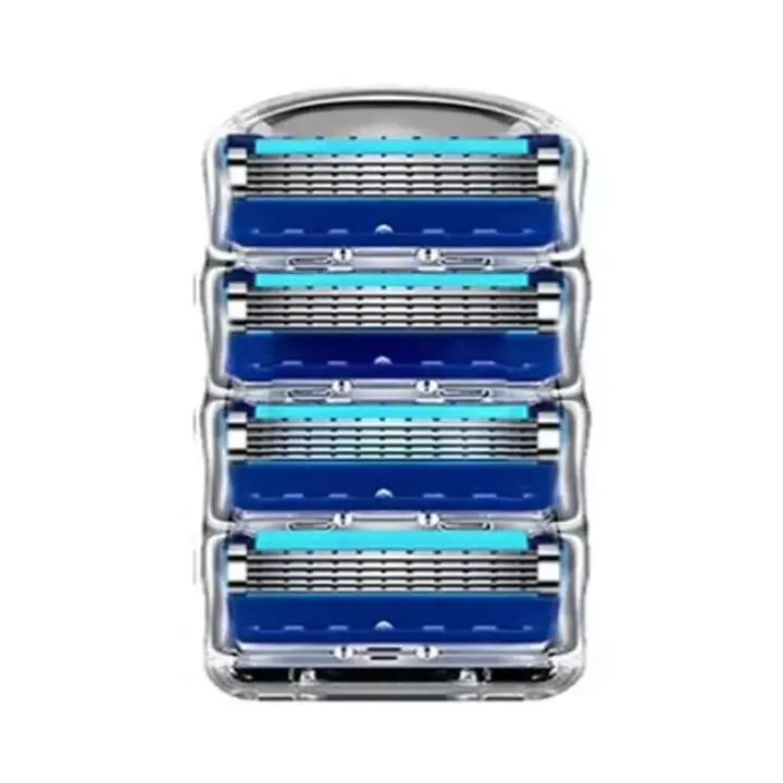 Maquinilla de afeitar Manual de cinco capas para hombres, cuchillas de acero inoxidable para afeitar, traje para Fusion5 - 1