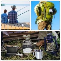 Taza de acero inoxidable de 220/300ml, gancho de mosquetón, mango portátil para caminata, taza para acampar, viaje, multifuncional, para acampar al aire libre, 1 Uds. - details 17