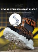 Zapatos De Trabajo De Seguridad Indestructibles Con Puntera De Acero, Botas Deportivas Transpirables Para Exteriores, Zapatillas De Deporte, Botas De Construcción De Seguridad - details 8