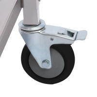 Carro de servicio de acero inoxidable con 3 estantes, carro de cocina, carro de comida con freno 85*45*90cm/33,46*17,72*35,43 In Simple, Moderno - details 3