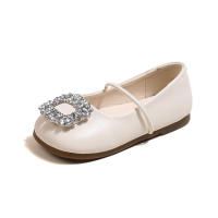 Zapatos de cuero para niños, bailarinas con hebilla de diamantes de imitación para niñas, primavera y otoño, zapatos de fiesta informales a la moda de princesa para niños - details 13