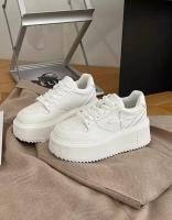 Zapatos casuales de plataforma con cordones, zapatos deportivos de moda y cómodos. - details 2