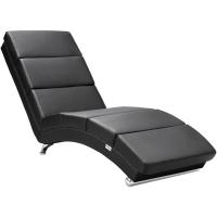 Chaise Longue Tumbona XXL London 186x89x55cm Sillón Ergonómico de Salón Oficina 180Kg Cuero Sintético Blanco - details 18
