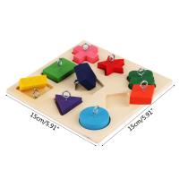 Juguetes Educativos para Mascotas de Madera Colorida Interactiva para Papagayos y Pájaros en General Útiles de Entrenamiento para Mascotas Domésticas Fabricado en China - details 3