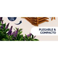 Conjunto Plegable de Mesa y Sillas Casaria con Diseño Compacto ideal para Ahorrar Espacio
