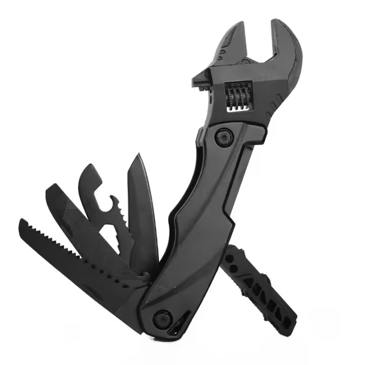 Alicates de Llave multiusos para acampar al aire libre, herramienta de combinación de cuchillo plegable, sierra EDC - 1