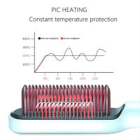 Salon Equipment Hair Straightening Comb Negative Ions Fluffy Hair Electric Hot Comb Curl Straight Straightening Hair Brush - details 4