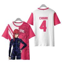 Camisetas de talla grande con estampado 3D para hombre y mujer, Jersey transpirable de secado rápido con cierre azul para deportes callejeros, manga corta - details 2