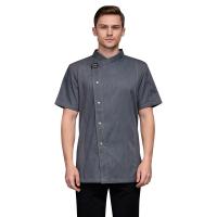 Chaqueta de Chef para hombre, camisas de cocinero de cocina de manga corta, uniforme de camarero de panadería y restaurante Unisex - details 3