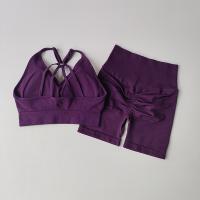 Conjuntos de Yoga de 2 uds., trajes de entrenamiento de cintura alta para mujer, ropa de gimnasio, trajes deportivos, chándal de Fitness, ropa deportiva, traje corto - details 3