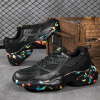 Zapatos informales para hombre, calzado para correr al aire libre, zapatos deportivos transpirables de malla, zapatos para papá, zapatos de malla con cordones, zapatillas de deporte para hombre primavera 2024 - details 1