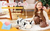 Almohadas suaves de 48cm, muñecos largos de vaca, juguetes de peluche, bonitas almohadas de algodón PP blanco, animales de peluche, sofá, cojín para el hogar para niñas y niños - details 2