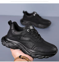 Primavera y otoño nuevos zapatos deportivos zapatos para correr de moda para hombres zapatos casuales negros con cordones zapatos para hombres jóvenes - details 3