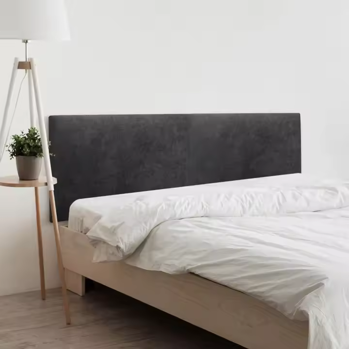 Cabecero de Polipiel o Tela Acualine Liso Dual Dividido en 2 Piezas Tapizado de Alta Gama Cabezal Tapizado Moderno (Tela Beige, 190cm Dual (Camas 180/190)) - 1